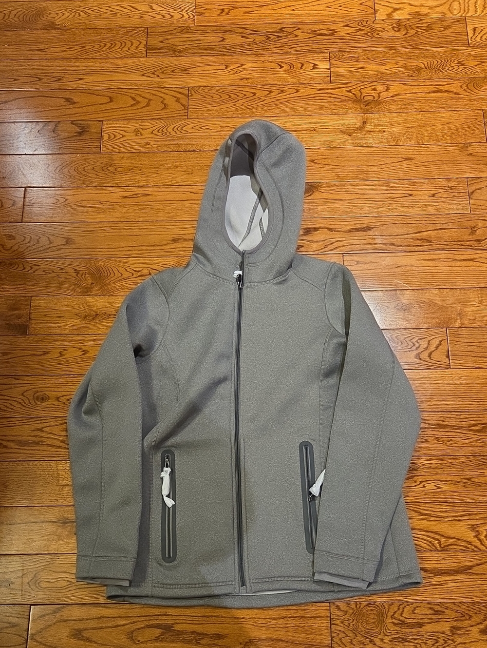 Women's Gray Performance Hooded Jacket